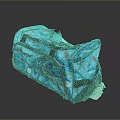 Vibrant Blue Travel Duffel Bag With Colorful Prints And Black Straps For Daily Use