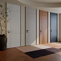 Modern Hinged Doors in Various Colors and Materials for Home Interior Design