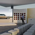Range Rover 24 PURE Exhibition Display With Vehicle Model And Audience