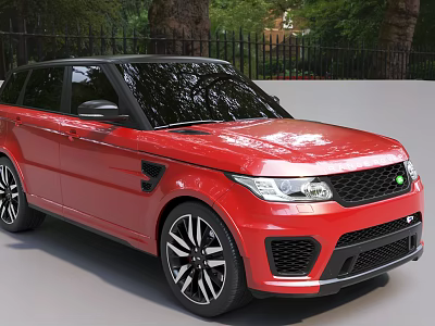 Hyundai Red Land Rover 3d model Hyundai Red Land Rover 3d model