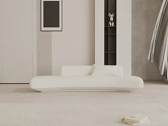 Three-seat sofa 3d model