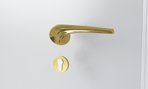 Light Luxury Door Handle 3d model