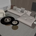 Modern Sofa Coffee Table Combination Sofa Coffee Table 3d model