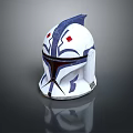 Stylish White Helmet with Blue Accents and Red Design Details for Modern Look