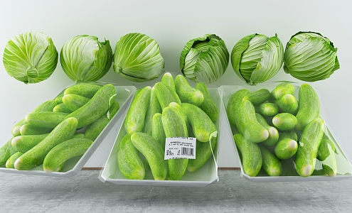 Modern Vegetables Fresh Vegetables 3d model