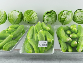 Modern Vegetables Fresh Vegetables 3d model