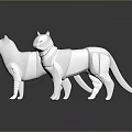 Mechanical Cat Toy Cat Cartoon Cat Robot Cat Anime Character Cartoon Character Cat Warrior 3d model