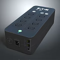 Functional Power Strip With Switch Multiple Outlets Green Indicator Light And Modern Design 3d model