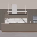 Modern Kitchen Interior Design With Wooden Cabinets Island Counter And Range Hood