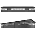 Modern Industrial Factory Building With Large Windows And Flat Roof Structure