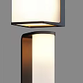 Modern Indoor Wall Light With Sleek Square Frame And Frosted Glass Shade