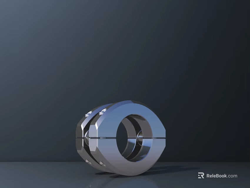 Smart Machine Precision Metal Gear Component with Industrial Mechanical Structure 3d model 