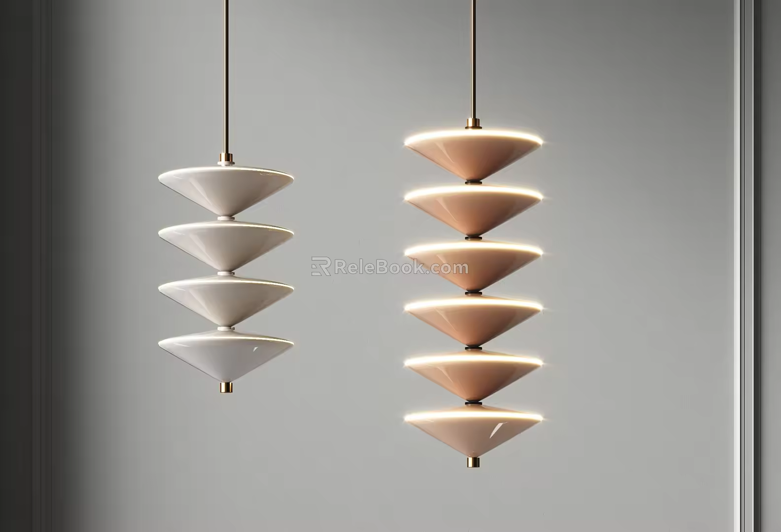 Modern chandelier 3d model