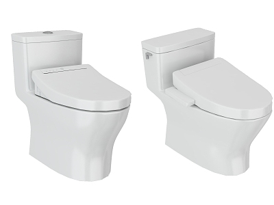 Toilet Smart Toilet with Water Tank model