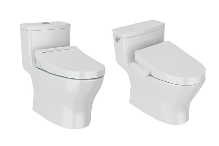 Toilet Smart Toilet with Water Tank 3d model