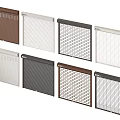 Stylish Home Window Blinds In Various Colors And Pattern Designs 3d model