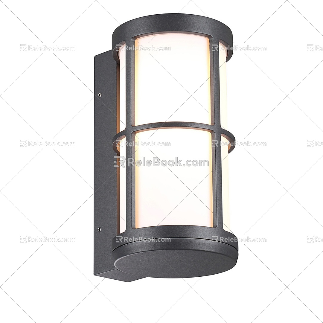 Nordic simple wall lamp 3d model