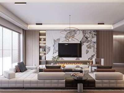 modern living room model