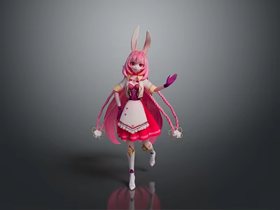 Rabbit Girl Rabbit Girl Rabbit suit Woman Female Beauty Female Youth Girl Female Character 3d model