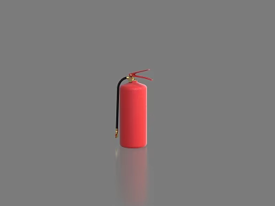 Red Fire Extinguisher as Essential Fire Safety Equipment for Emergency Preparedness 3d model