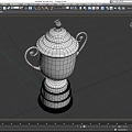 Trophy Silver Cup Decorations Champion Trophy Medal Creative Trophy Low Face Number Low Model Simple Model Game Sub-era Film and Television Level Super Realism 3d model