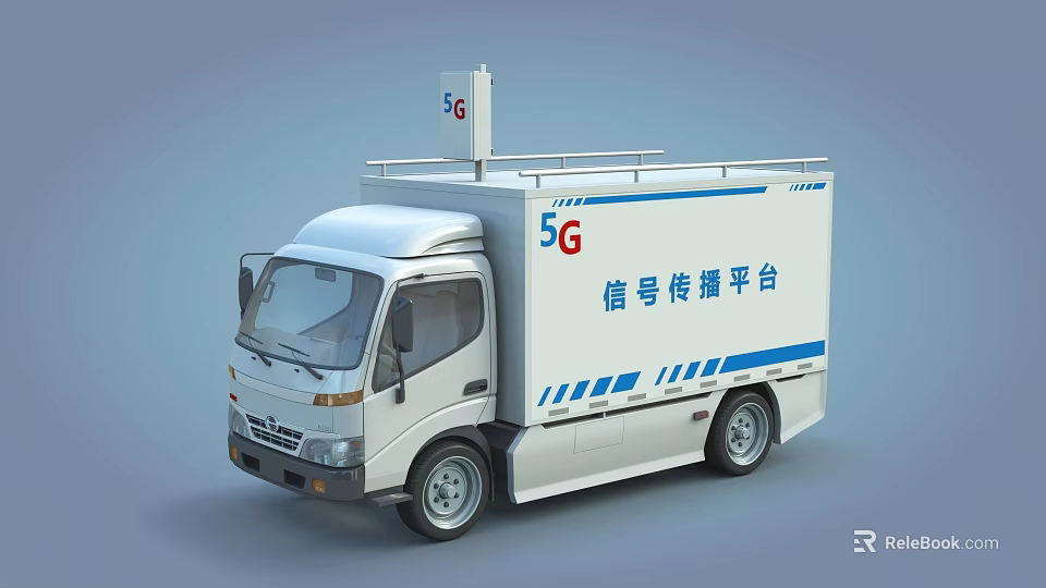 5G Signal Transmission Mobile Vehicle As Industrial Communication Equipment Platform For Efficient Coverage 3d model 