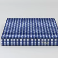 Blue and White Checkered Mattress High Quality Comfortable Home Classic Design