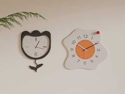 Cream wind clock wall clock wall clock model