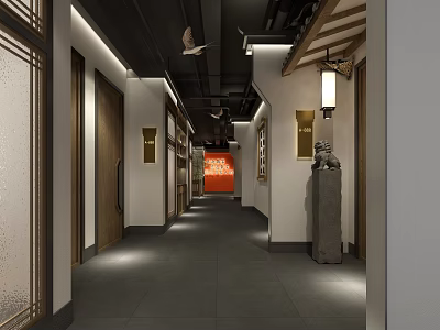 New Chinese Aisle Change 3d model