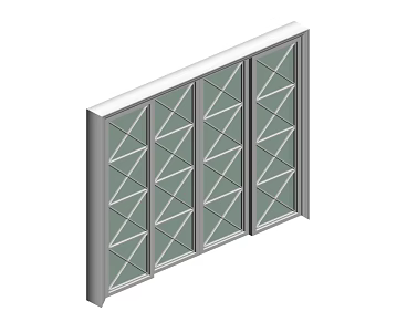 Modern sliding door 3d model