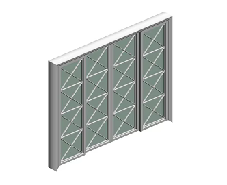 Modern sliding door 3d model