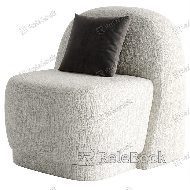 Fabric sofa chair model