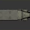 Modern Military Combat Tank In Olive Drab With Turret Cannon And Tracked Wheels