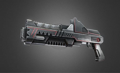 INDUSTRIAL LOFT pistol sci-fi pistol 3d model