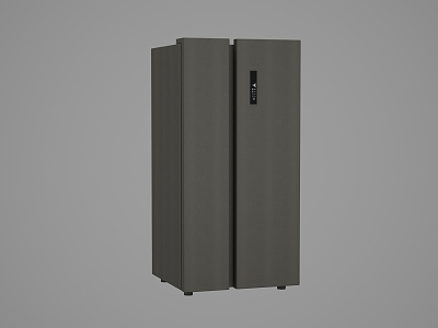 Modern inverter refrigerator with opposite door 3d model