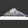 3D Rendered Snowy Mountain Landscape With Detailed Texture And White Snow Cover