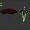 Black Umbrella for Daily Use Open and Closed with Practical Waterproof Canopy