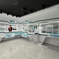 Bright Modern Learning Space With Wooden Tables Chairs And Wall Charts