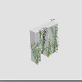 Lush Green Vines Growing On White Structure With Hanging Leaves And Small Yellow Flowers