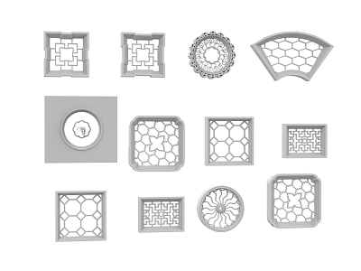 hardware window flower 3d model