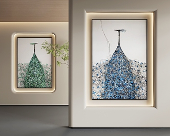 Hanging Painting Decorative Painting 3d model