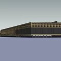 Modern Residential Building Exterior With Uniform Windows And Decorative Facade