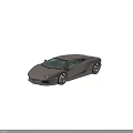 Gray Super Sports Car With Sleek Design Distinctive Body Lines Large Wheels And Low Profile