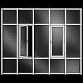Various Colored Window And Door Frame Designs With Glass Panels