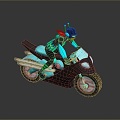 Motorcycle two-wheeled motorcycle off-road motorcycle road race motorcycle motor vehicle transport 3d model