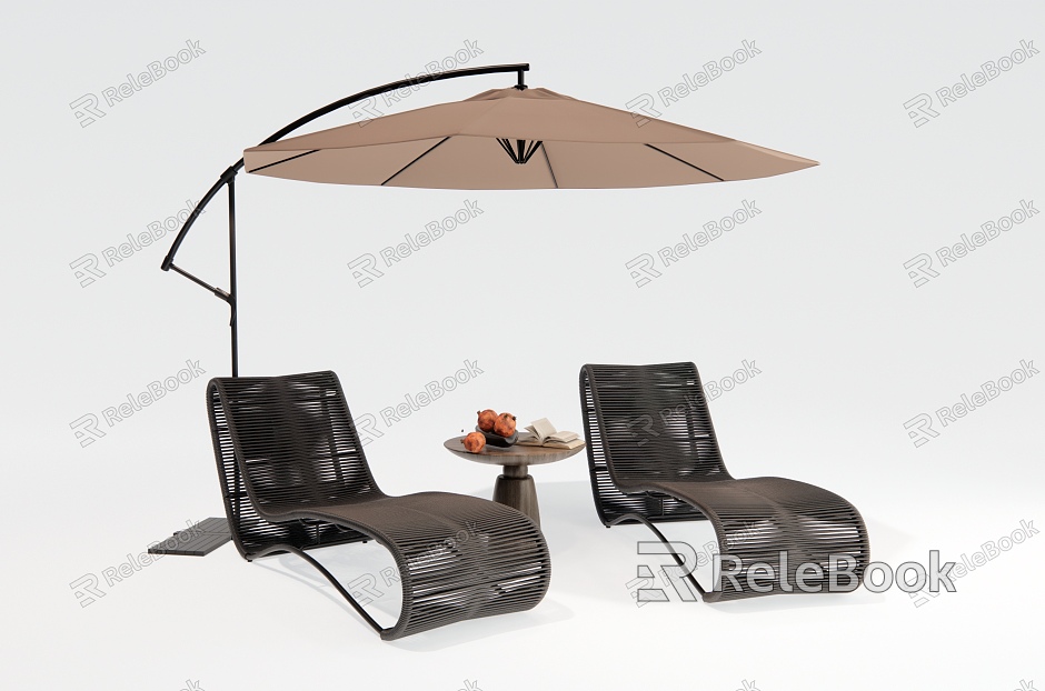 Modern Outdoor Recliner Rattan Recliner Outdoor Chair Leisure Recliner Beach Chair model