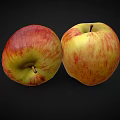 Apple Red Apple Scan Apple Realistic Apple Fruit 3d model