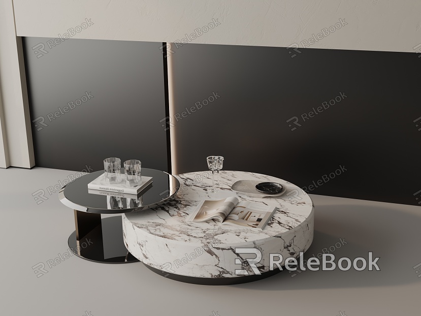 Modern coffee table model