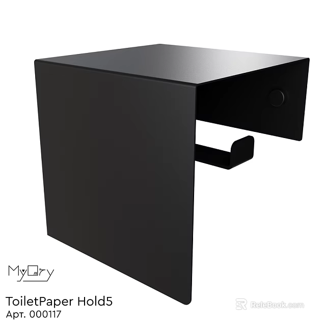 Black Wall Mounted MyDry Hanger Organizer for Daily Washing Essentials Storage 3d model 