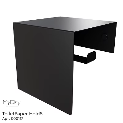 Black Wall Mounted MyDry Hanger Organizer for Daily Washing Essentials Storage 3d model